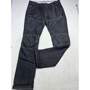 Dainese D1 Evo Armored Motorcycle Jeans Sz 40 x 38 Aramid Reinforced Denim Blac